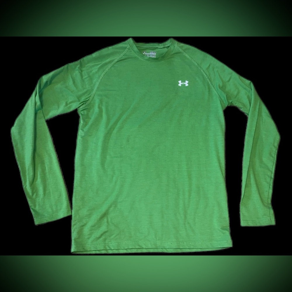 Under Armour Loose Fit Small Green Heat Gear